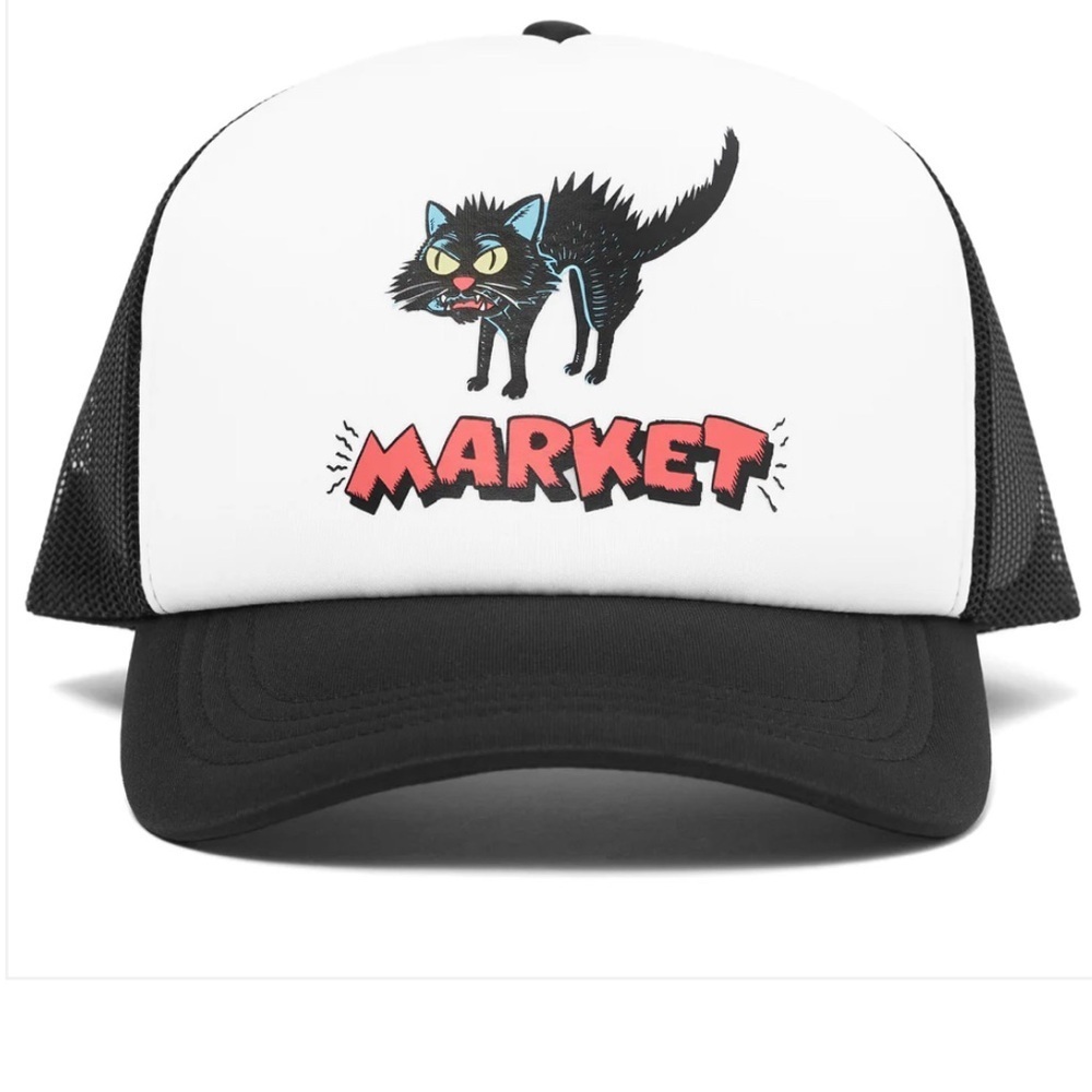 Market “Very Superstitious” Trucker‎ Hat Brand New One Size Snapback Cap